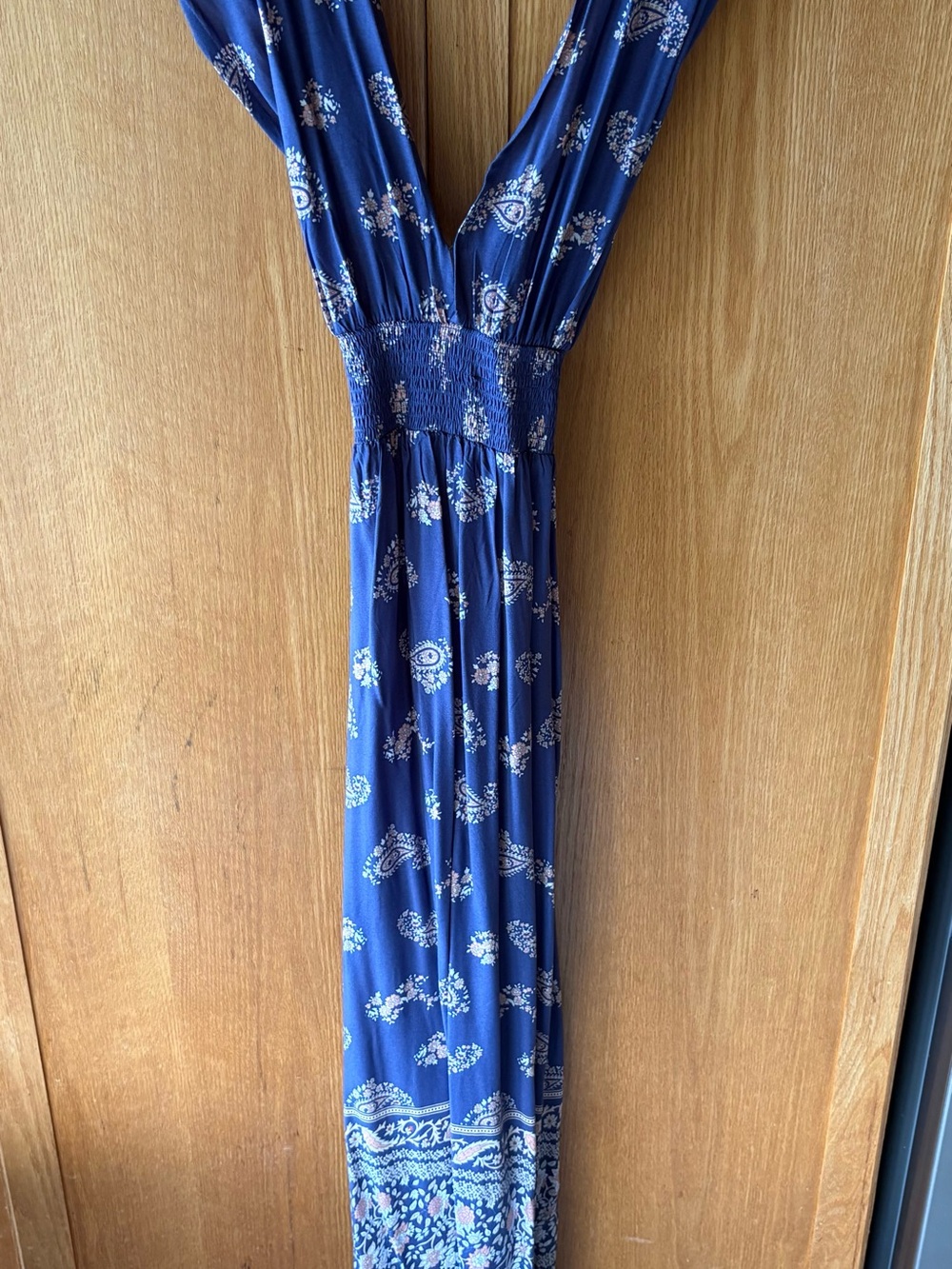 NATURAL LIFE Blue Paisley Print Maxi Dress